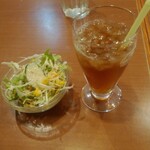 Namasute Shokudou - ランチIセット(サラダ、ウーロン茶)