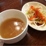 山幸ミート 茨木店 - スープとサラダ