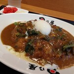 日乃屋カレー - ほうれん草カレー\800+温玉\90