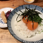 炭火焼鳥 きち蔵 - 濃厚たまごかけごはん(ご飯少なめ)