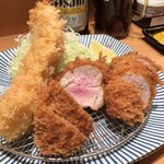 とんかつ檍 - ミックスフライ¥2300 