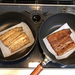 鰻はし本 - クッキングシートで