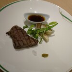 旬菜 ツバキ - ステーキ   見た目の 何倍も 美味しかった(*´∀`)♪