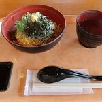 Resutoran Hanayashiki - 生しらす丼（玉ねぎスープ付）
