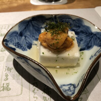 浪速割烹 㐂川 - 北海道産雲丹と鱧の真薯