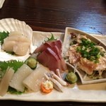 炭焼酒房 嬉楽家 - 刺身盛合せ！