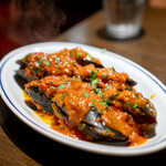 生ハムとワインのお店 piglet - ”ムスコリ　リピエーナ”新鮮なムール貝の肉詰めトマト煮込み