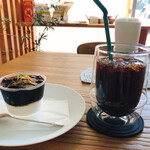 パーラー山と田んぼ - アイスコーヒーのグラス面白いー！