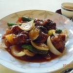 中国料理 萬山楼 - ランチの黒酢の酢豚