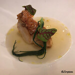 カーサ・デル・チーボ - ﾒﾇｹの鱗焼 Brodo di Pesce 