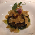 カーサ・デル・チーボ - 鮑と鮑の肝のRiso al salto