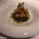 カーサ・デル・チーボ - 鮑と鮑の肝のRiso al salto