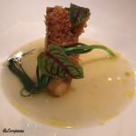 カーサ・デル・チーボ - ﾒﾇｹの鱗焼 Brodo di Pesce 