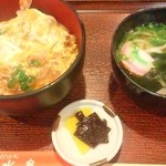 手打ちうどん水泉 - 天とじ丼セット900円