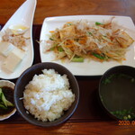 Nangoku Shokudou Chimudondon - パパイヤちゃんぷるー定食