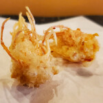 秋田 てんぷら みかわ - 車海老　頭