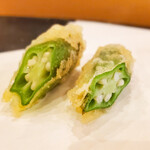 秋田 てんぷら みかわ - オクラ