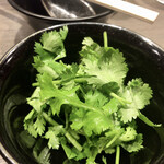 香氣 四川麺条 - 無料トッピング　パクチー