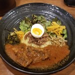 SPICY CURRY 魯珈 - 激辛！カシコマス～ネパール風骨付きマトンカレー～のろかプレート