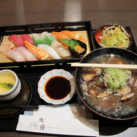 鮨隆 - 寿司定食１２貫　貝汁付　１６８０円
