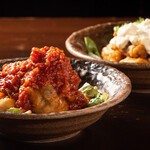 日本酒 炉端焼き 郷味 - からあげ（タルタル・アラビアータ）