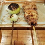 とり喜 - 小玉ネギ＆かわ