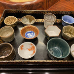 滋味 康月 - お猪口を選べますヽ(*＾ω＾*)ﾉ