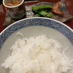 滋味 康月 - まずは白いごはん！艶々ピカピカ☆彡