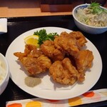 友家 - ランチ若鶏唐揚げセット680円☆8/10