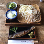 越後屋 - そばとうどんの、めおとと岩魚の寒風干し