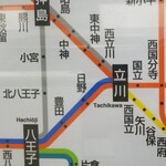 フレッシュネスバーガー - 路線図。