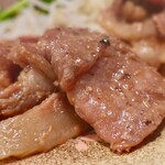 旬彩処 懐古  - 日替わり肉御膳（野菜たっぷり国産豚肉しょうが焼 大根のおしたし付）（850円）