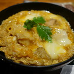 炙屋十兵衛 - セットの親子丼。甘めで美味しい。