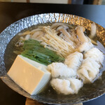 赤穂パークホテル - 鱧鍋にも火が入りました