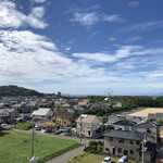 赤穂パークホテル - ホテル部屋からの眺め、暑そうやぁ