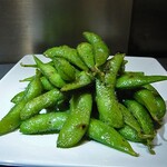 Grilled edamame