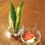 Cucumber stick mentaiko mayonnaise