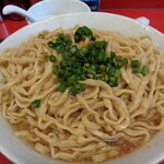 ラーメン二郎 - ここへ赤酢漬け青ネギを