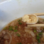 ラーメン二郎 - うずら黄身