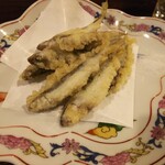 金町製麺 - 稚鮎の天ぷら　400円