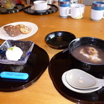 日本料理　磯風 - 子供用のデザートとおしるこ