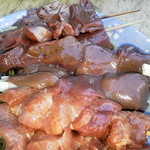 米山 - レバー、タン、ハツ刺し