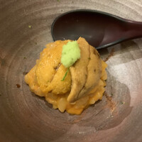 鮨 そえ島 - 雲丹のリゾットに唐津の赤雲丹のせ下馬の馬糞雲丹御飯