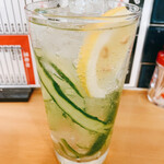 大衆すし酒場 じんべえ太郎 - かっぱのレモンサワー　330円