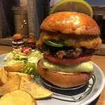 BURGERS REPUBLIC - 『ルチャ・リブレ¥1300』 『Goose IPA¥500』 『今池プリンセット¥700』