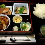 割烹 駿河 - 松花堂弁当(ごはん大セット)！