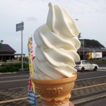 Ezogashima - （平成２２年８月）ソフトクリーム（フラッシュ有り）です。