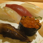 鮨匠なか川 - とり貝　いくら　あこう　鮪　剣先烏賊　