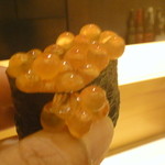 鮨匠なか川 - イクラ・・・空中撮影しようとしたら・・・粒がポロポロ（ｗｗｗｗｗ