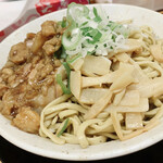 野菜みそラーメン 鬼首 - 煮干まぜそば 背脂トッピング 750円
      400g